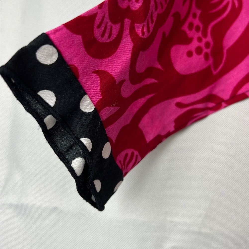 Ann Loren fuchsia and black ruffle skirt long sleeve dress size 12-18 months NWT - Picture 10 of 14